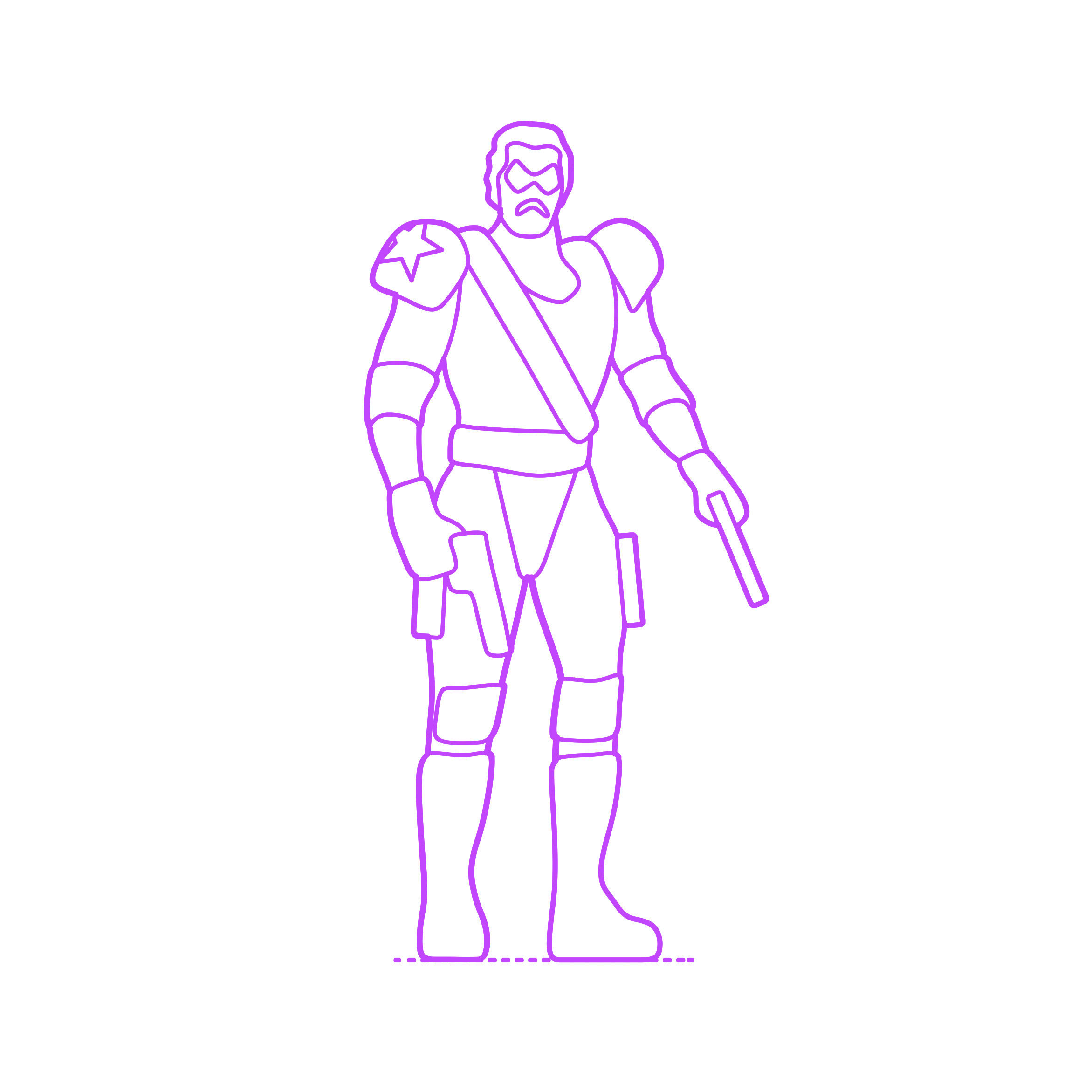 Pop Culture Dc Comics The Comedian Contour Svg Vector Free Vectors